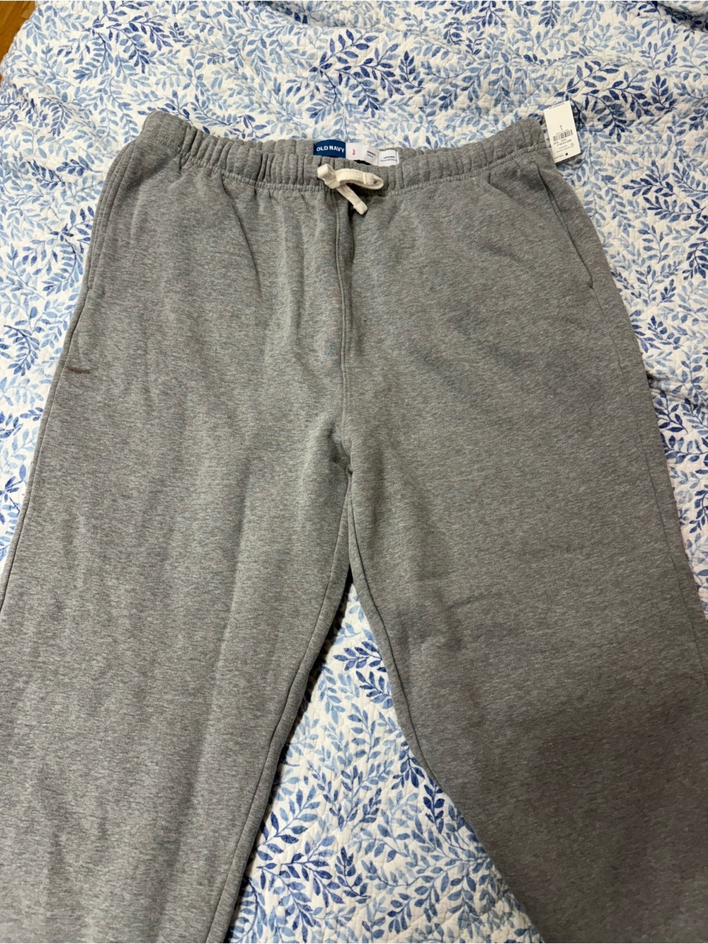Men’s Old Navy Heather Gray Cozy Drawstring Joggers